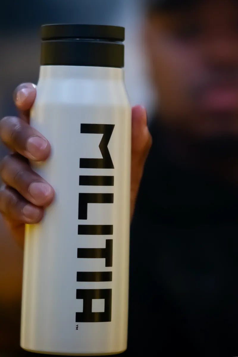 Militia Insulated Stainless Steel Water Bottle with Magnetic Phone Holder