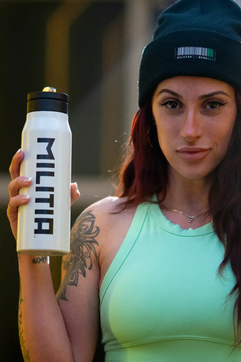 Militia Insulated Stainless Steel Water Bottle with Magnetic Phone Holder