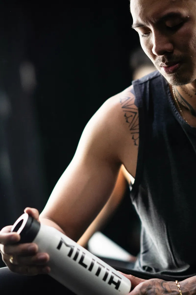 Militia Insulated Stainless Steel Water Bottle with Magnetic Phone Holder